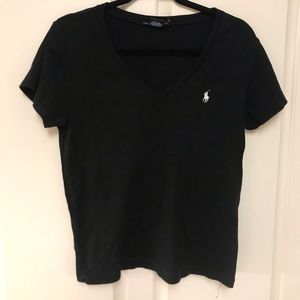 Ralph Lauren Sport Black VNeck Size XL